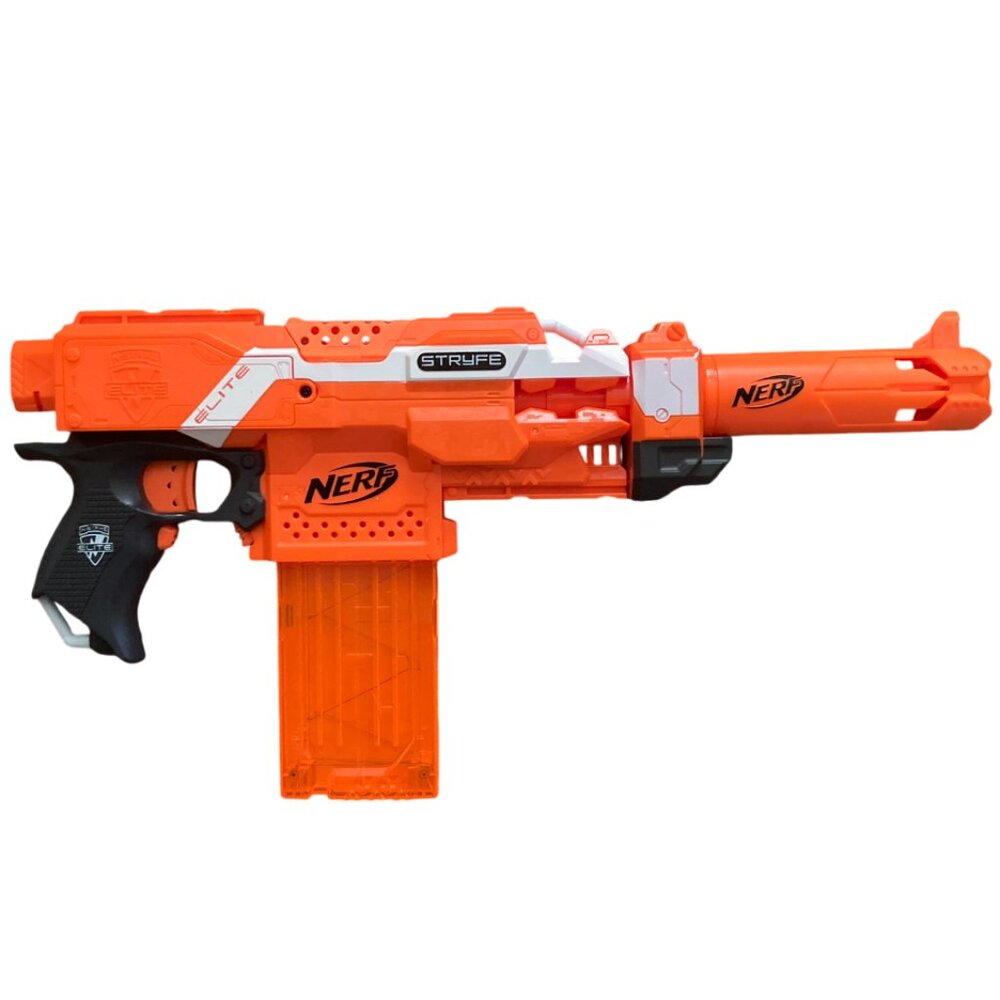 Nerf N-Strike Elite Stryfe Orange Battery Powered Motorized Blaster - Picture 1 of 7